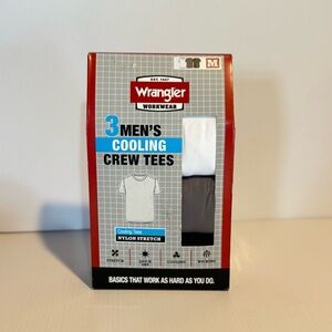 Wrangler Men's Cooling Crew Tees - White and Gray